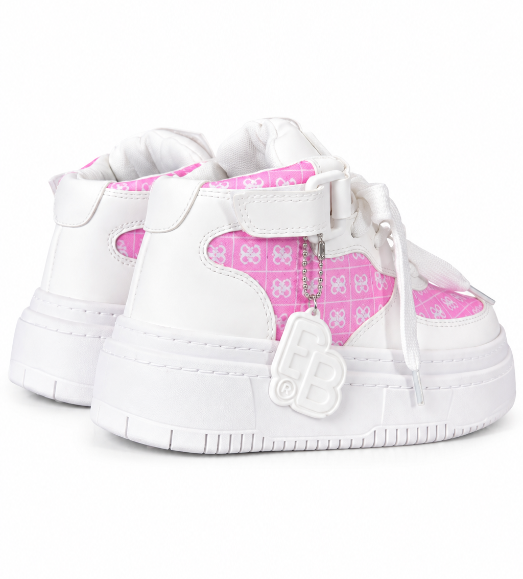 Bota Loly Blanco Rosa