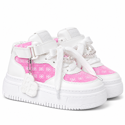 Bota Loly Blanco Rosa